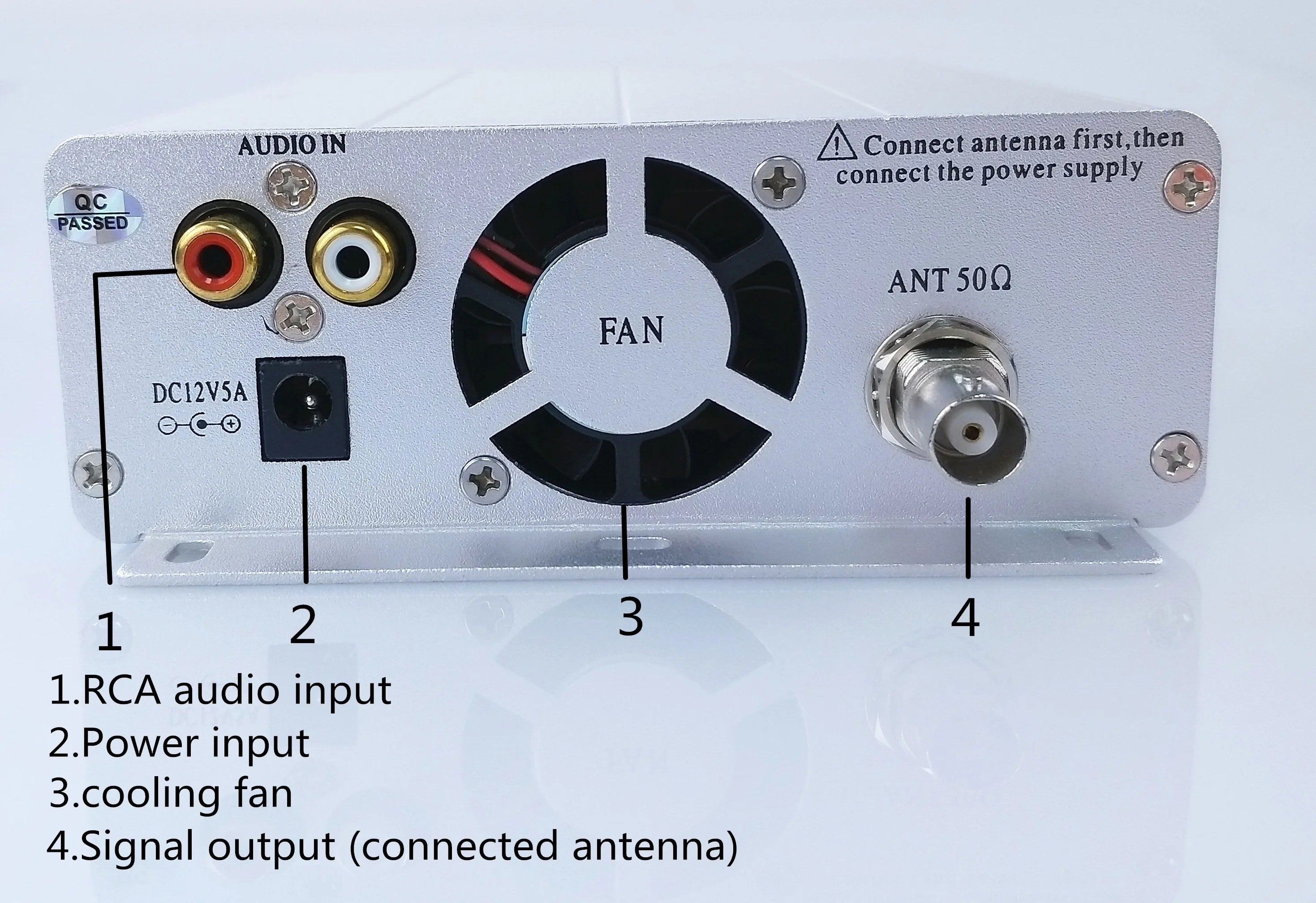 15W ST-15B V3 Stereo FM Transmission Transmitters 76-108/113MHz Small wireless audio transmitter only host