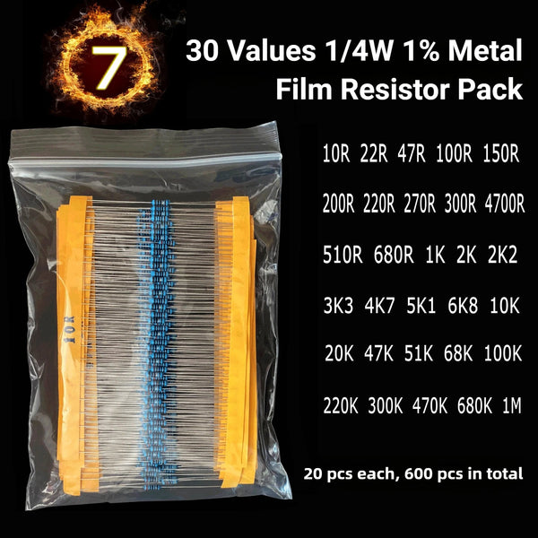 1500Pcs Electronic Components Starter Kit Resistor Capacitor LED Diode Transistor Assortment Pack for DIY Arduino