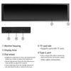 11.26 Inch USB Type-C Secondary Screen IPS 1920x440 Display Video Player Electronic Photo Album 170 ° Wide View Monitor for PC