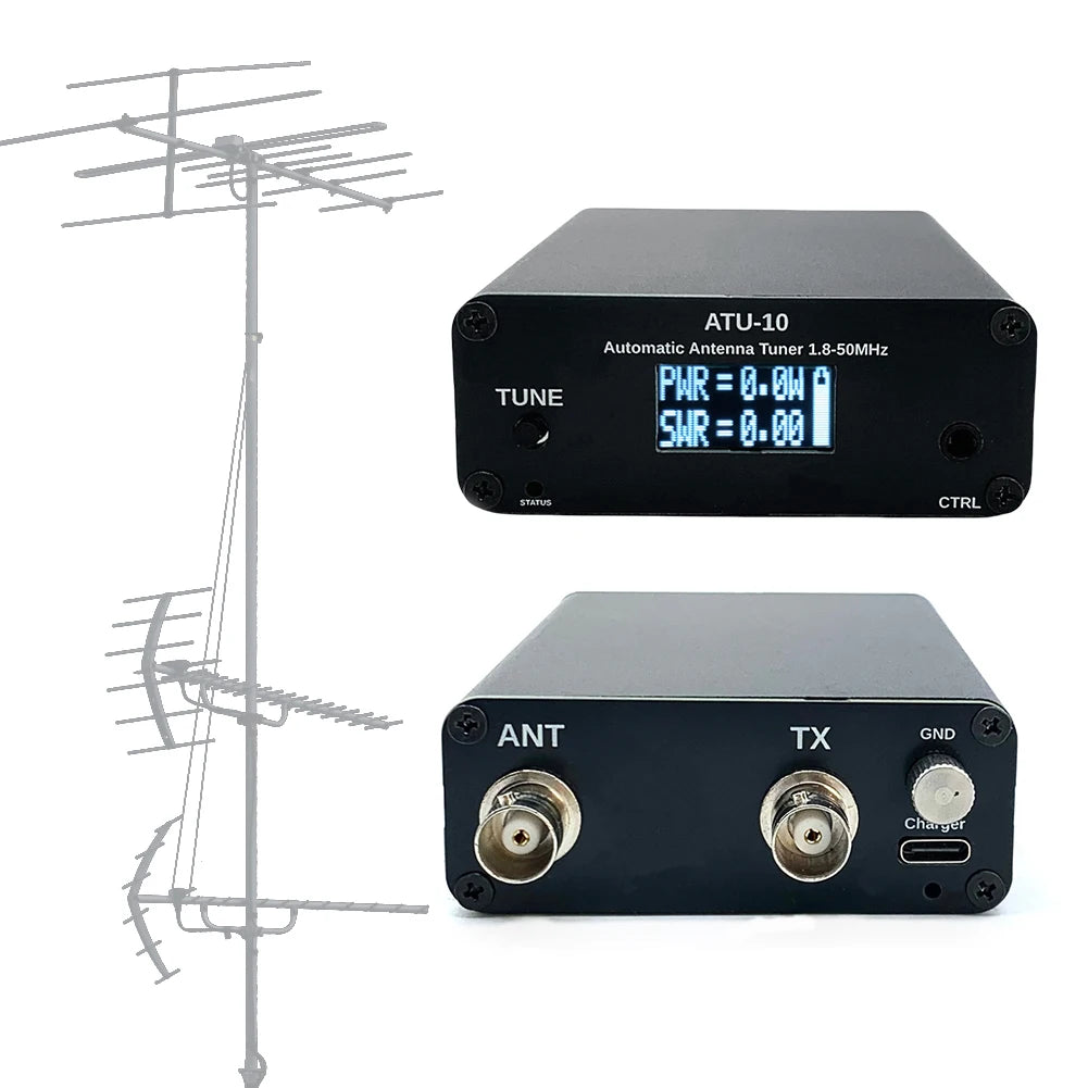 ATU-10 ATU10 QRP Antenna Tuner 1-15W Antenna Automatic Tuner 0.91 Inch OLED Display detail image 4