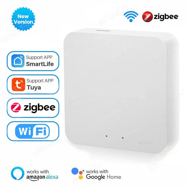 Tuya Zigbee 3.0 Gateway Hub Smart Home Wireless Bridge Smart Life APP Remote Control Automation Device Works with Alexa Google