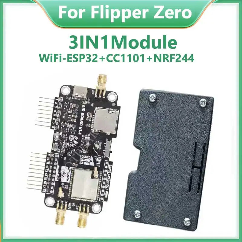 For Flipper Zero Modification Module 3IN1 NRF24+ESP32+CC1101 Development Board Multi-function WIFI Sniffer Air Mousejacker