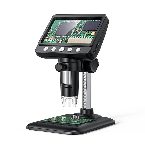 50-1000X Digital Microscope 4.3 Inch IPS 2MP HD Lens 8LED Adjust Light 2000mAh Electronic detail image 3