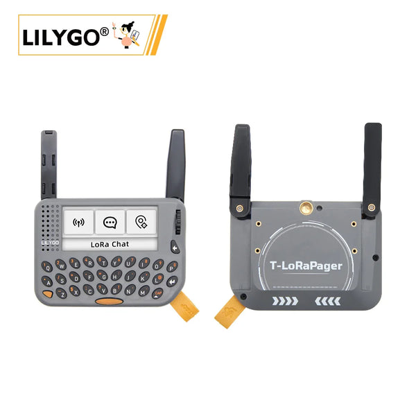 LILYGO® T-LoRa Pager ESP32-S3 Handheld IoT Device, 2.33" Display, QWERTY Keyboard, GPS NFC/RFID, SX1262 LoRa Versions, Al Sensor