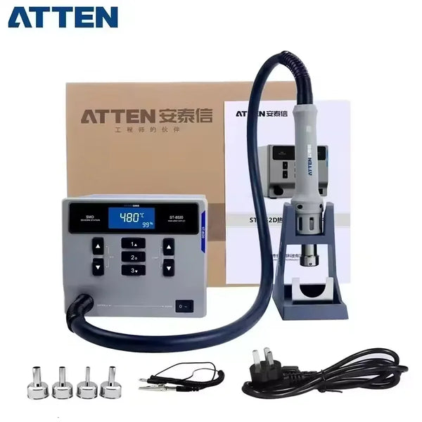 ATTEN ST-862D Hot Air Gun Soldering Station Lead-free 110V/220V 1000W BGA Rework Station Automatic Sleep Desoldering Station