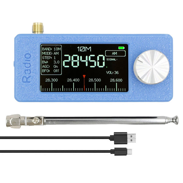 New SI4732 0.5-108mhz Pocket Mini Radio LSB USB AM FM All Band Radio Receiver with Antenna FM/AM Radio HF SW MW VHF Radio