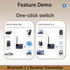 Bluetooth 5.3 Transmitter Receiver HiFi OPT Optical /AUX 3.5mm/RCA/USB/U-Disk 15M Range detail image 4