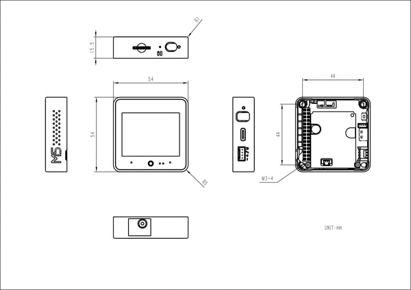 M5Stack CoreS3 SE IoT Controller ESP32 Series S3 Development Kit WiFi 2.0 Inch Screen To DIY Project Development Smart Home