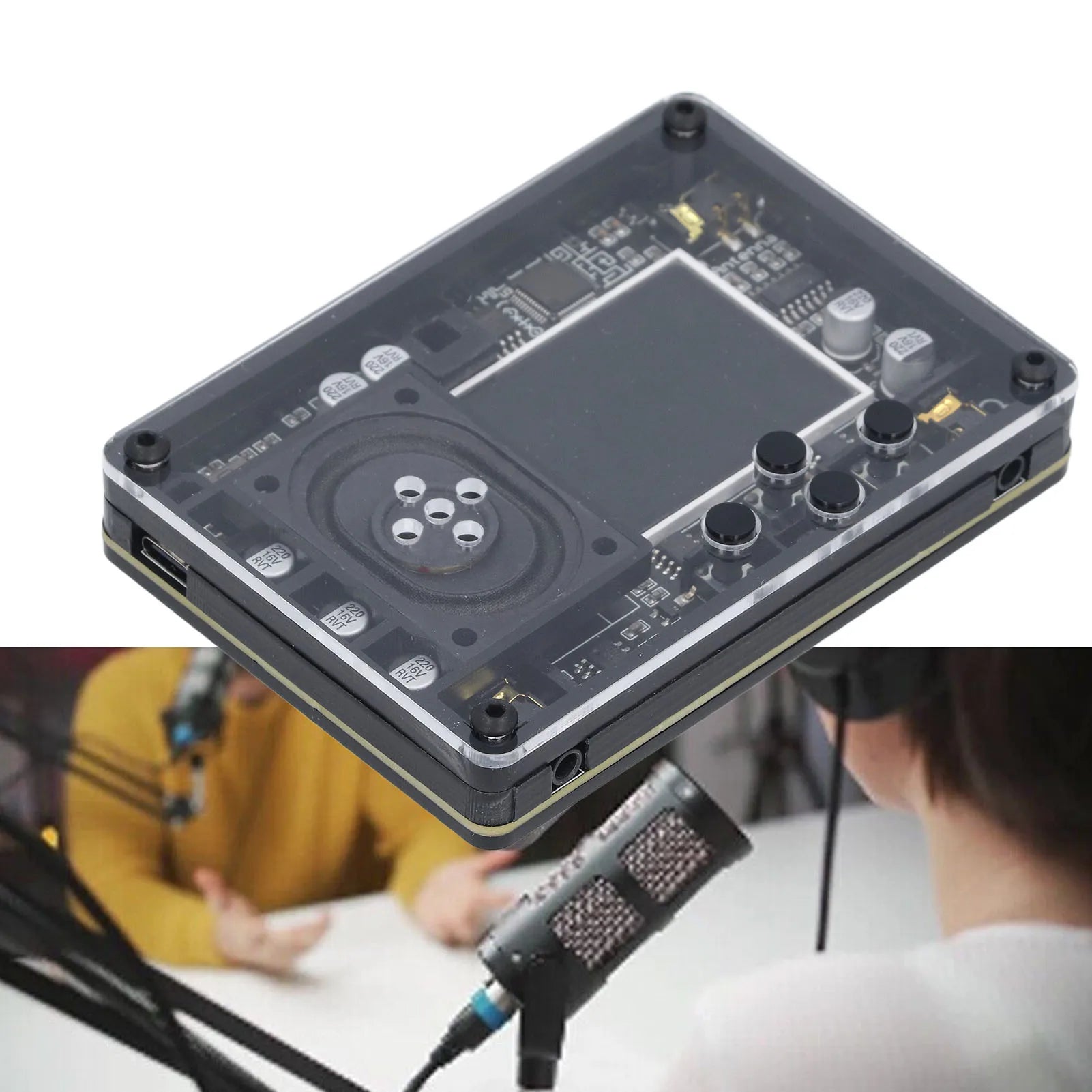Theremin készlet elektronikus, innovatív mini hangszer ajándék képernyőkijelzővel
