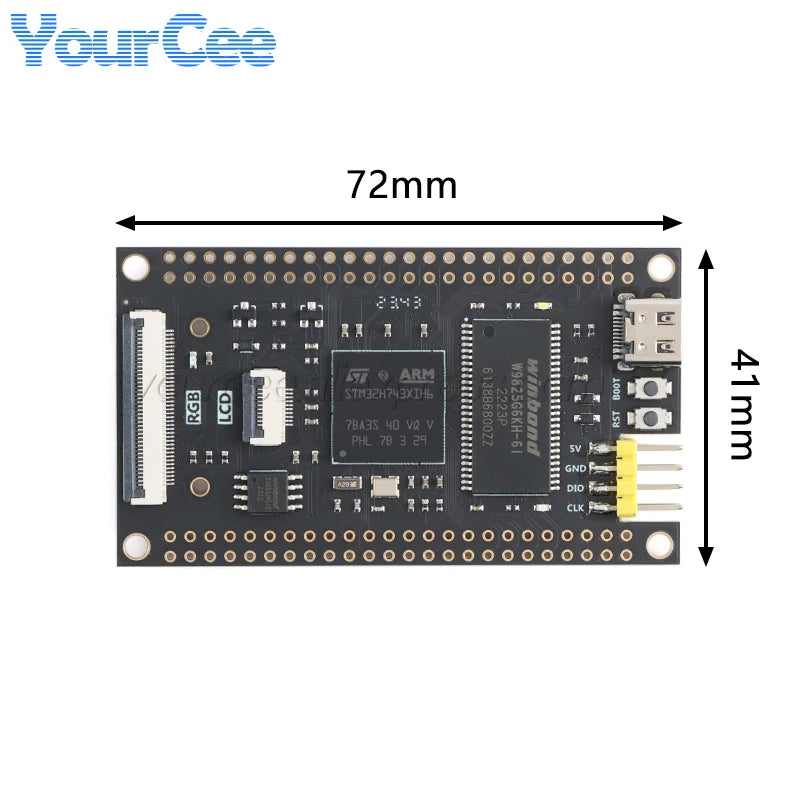 STM32H743XIH6 STM32H743 FK743M4-XIH6 FK743M5-XIH6 Core System Learning STM32 Development Board Module Compatible with OpenMV