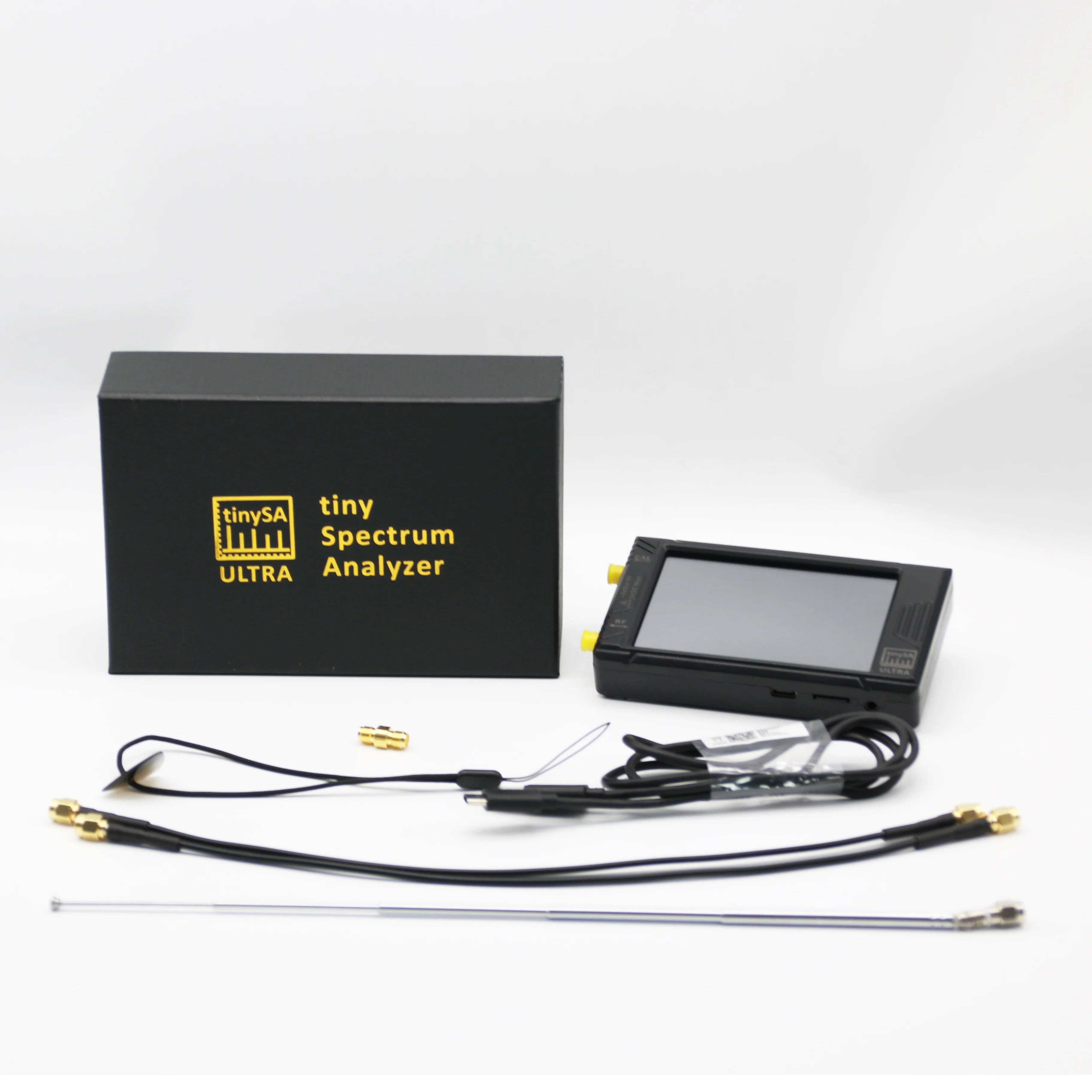 ZS-405 alte Version Handgehaltener winziger Spektrumanalysator tinySA ULTRA 4-Zoll-Display mit Akku 3000 mAh 800 MHz-5,3 GHz