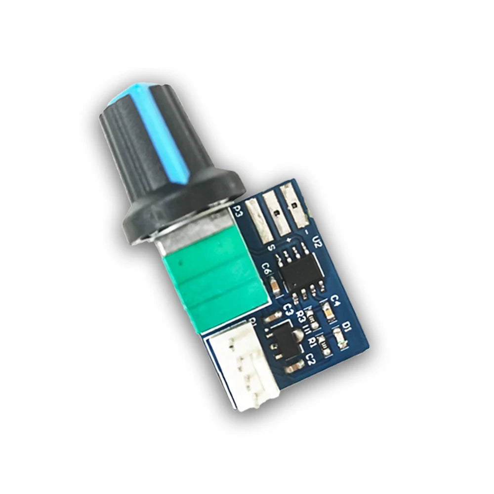 12V Single Channel PWM Fan Speed Controller with 25KHZ Frequency Duty Cycle Adjustable from 0% to 97%