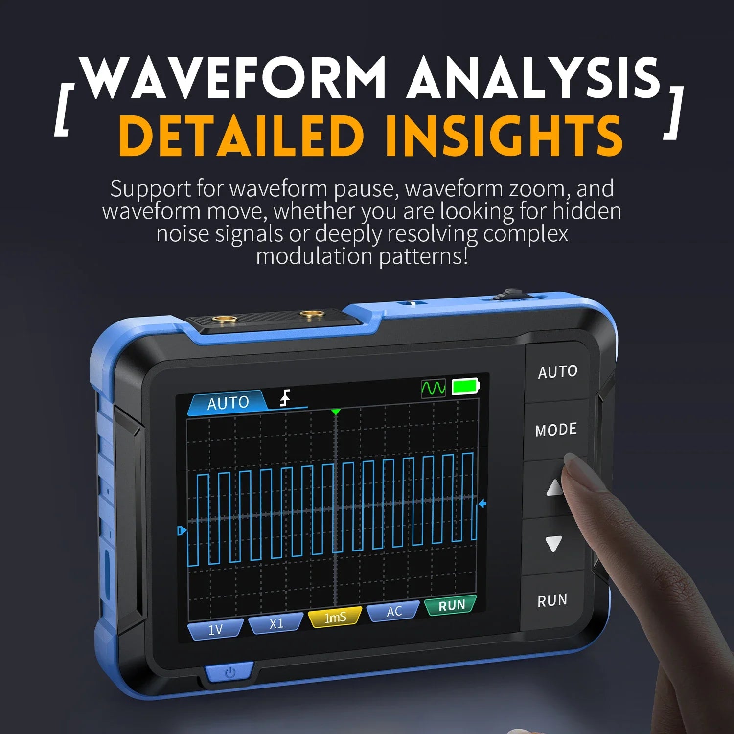 FNIRSI DSO153 Mini Oscilloscope Signal Generator Oscope Tool 1M Bandwidth 5MS/s Sampling Rate Oscillometer Multiple Waveforms