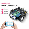 Yahboom Raspberry Pi Pico 2 Robot Car Kit Diy Electronic Coding Robot Kit Support MicroPython Programming APP Infrared Control