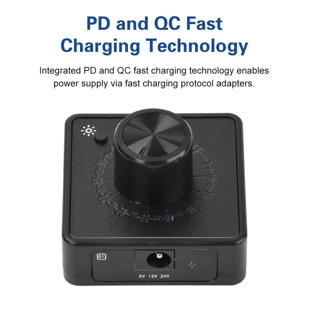 4 Wire Fan PWM Speed Controller PD QC Fast Charging Type C DC 24V 12V 5V Cooling Fan Speed Regulator
