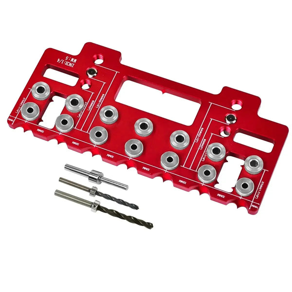 Positioning Handle Punch Hole Locator Jig Kit  Straight Hole Drilling Guide Shelf Kit Woodworking Hand Tools  Drilling Locator