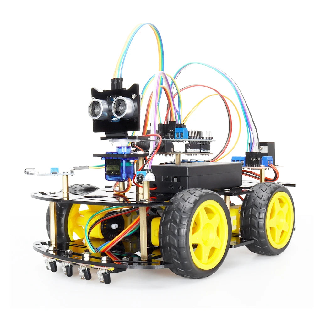 Neues intelligentes Roboterauto-Programmierkit für Arduino-Programmierung – Großartiger Lernspaß mit diesem kompletten Automatisierungskit für Roboterprojekte.
