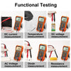 NJTY T58B T58C Inductance Digital Multimeter AUTO Range 9999 Counts  Voltage Current Capacitance LED Smart Backlit Large Screen