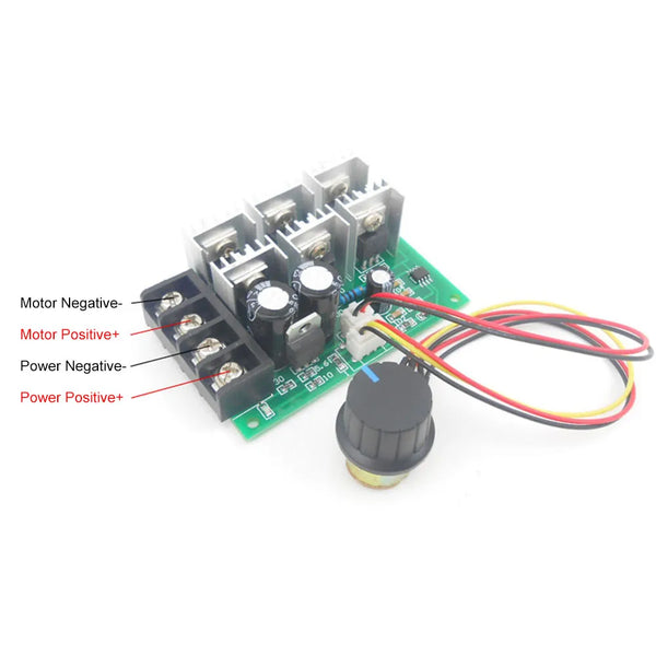 DC 9-55V 40A 2000W PWM DC Motor Speed Regulator High Power Linear Speed Control 9V 12V 24V 36V 48V