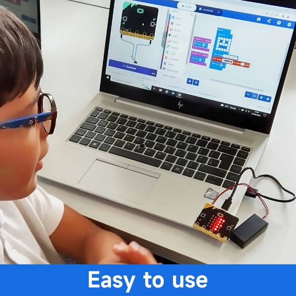 BBC Microbit V2 Development Board Programmable Learning Kit For Kids STME Education DIY Electronic Projects with Battery Case