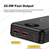 DIY Dual USB Type C Box 18650 Battery Power Case Digital Display for 8x18650 Battery Charging Outer Case QC3.0 PD22.5W Wireless