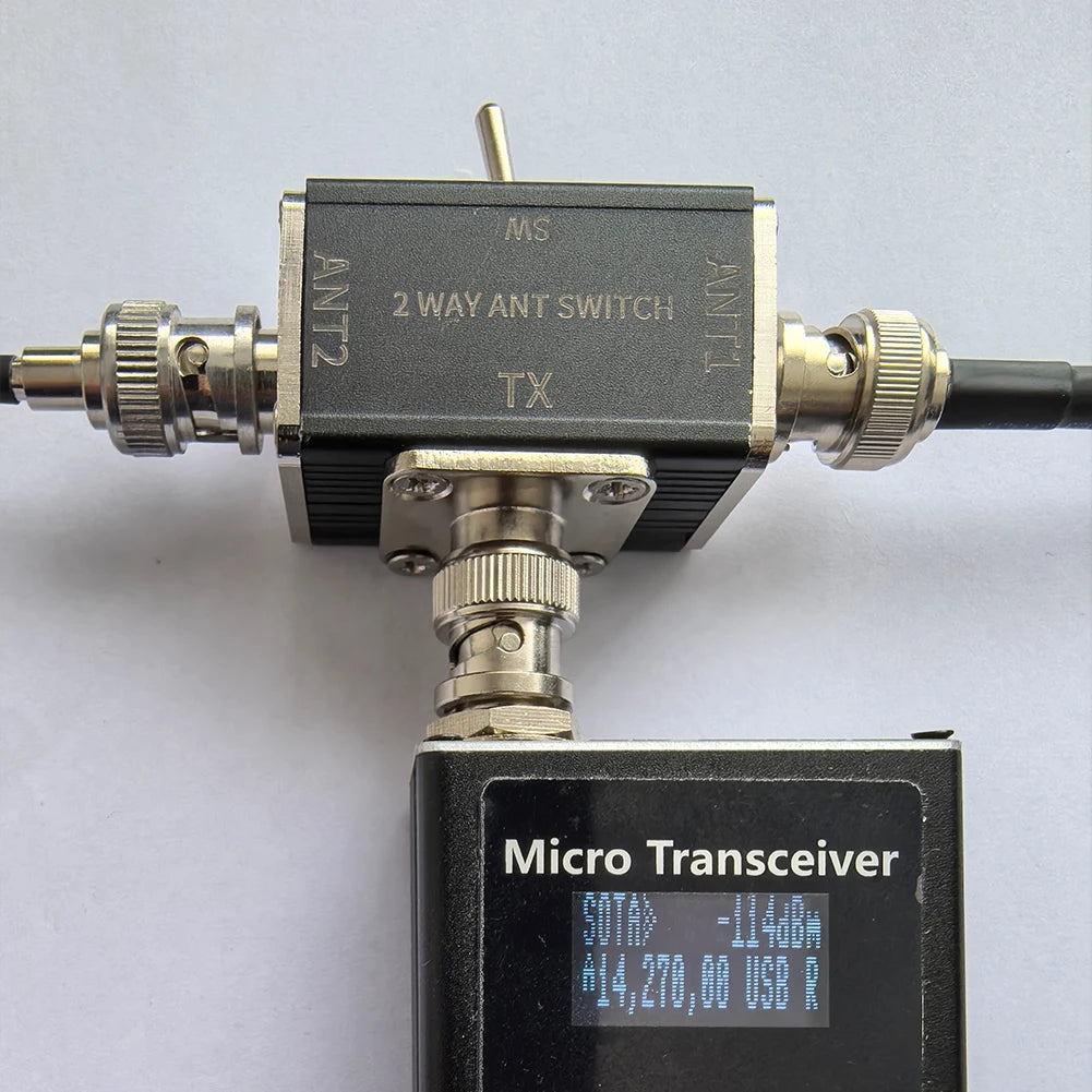 2 Way CB/HAM Antenna Coax Switches 1 Input & 2 Outputs 100W 0-50MHz Manual Coaxial Antenna Switches Antenna Switches