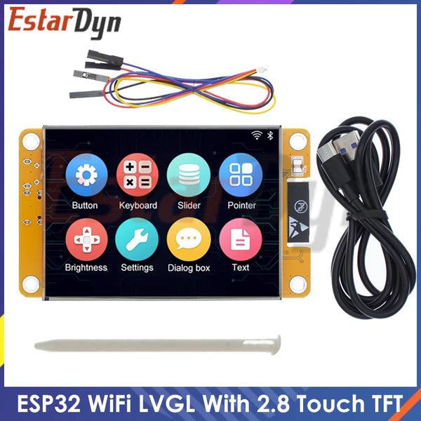 2.8 inch ESP32 LCD TFT Touch Screen Display Module 2.8" ESP-32 WIFI BLE Dual Core Development Board, dispaly case