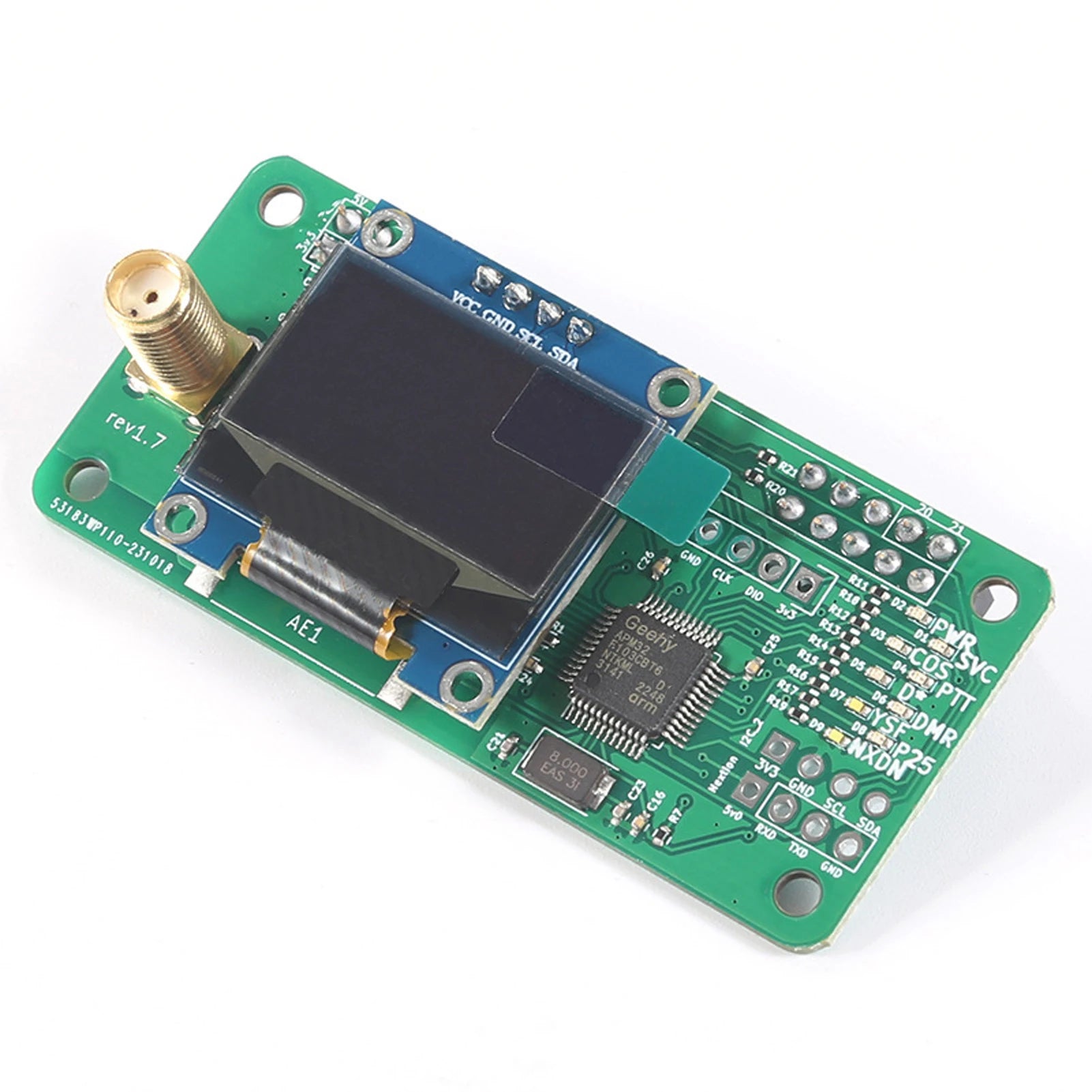 Pantalla digital MMDVM Punto de acceso portátil JumboSpot Funcionamiento cómodo Estación de radio WiFi Módem de voz digital DMR P25 YSF Kit de bricolaje