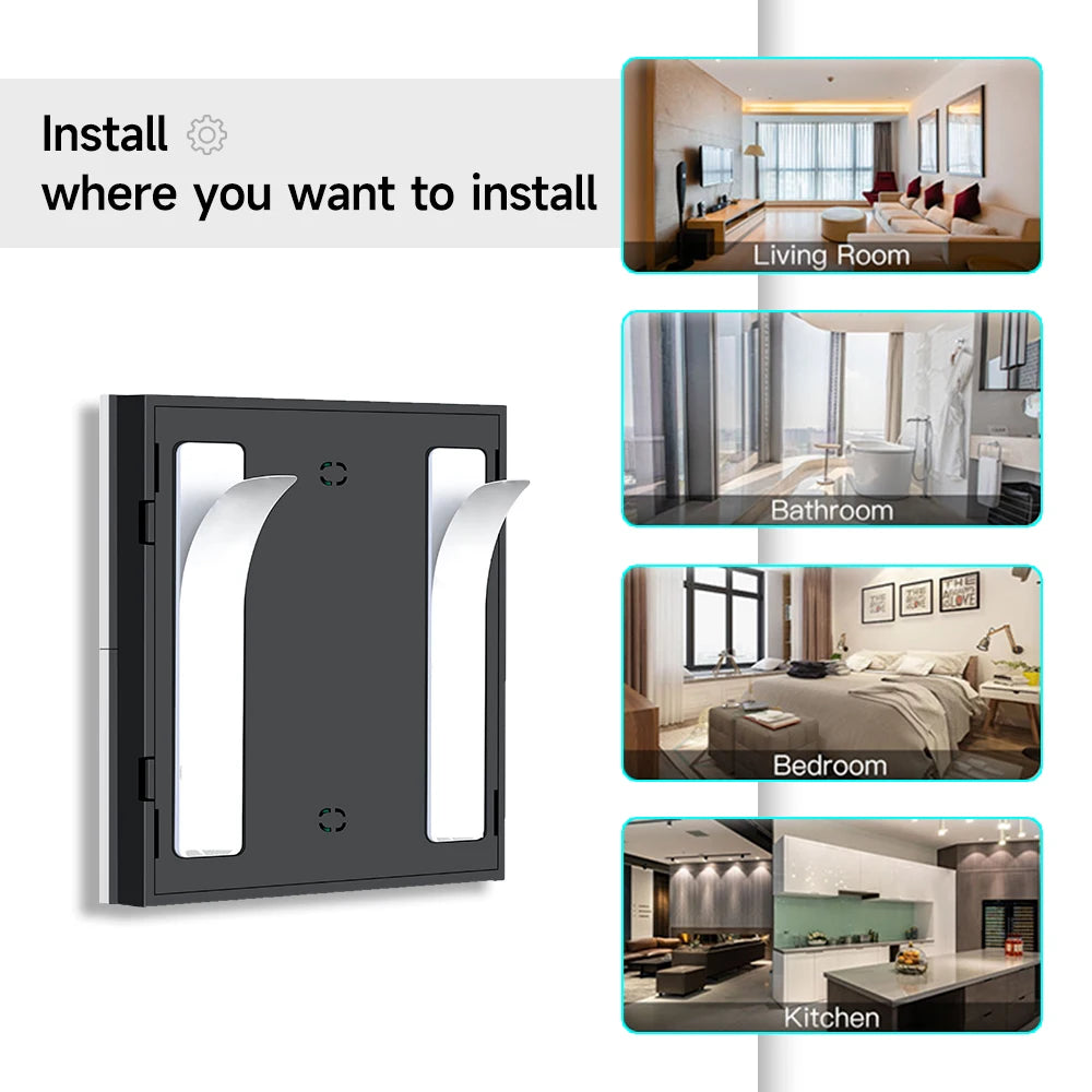 Zigbee 3.0 Wireless Smart Scene Switch Push Button 4 Gang 12 Modes Home Automation Scenario Controller Works With Tuya Devices