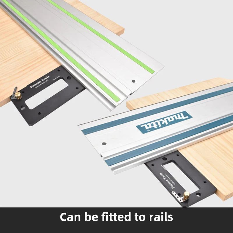 Circular Saw Track Saw Square Guide Rail Clamp 90 Angle Stop Right Angle Position Plate for Festool & Makita Rail Accessory Tool