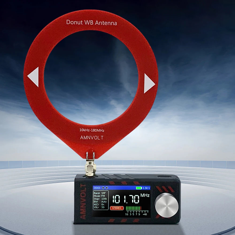 Radio portátil SI4732 LSB USB AM FM Radio FM/AM Mini radio de bolsillo de 1,9 pulgadas HF SW MW VHF Radio con antena DSP Radio de larga duración