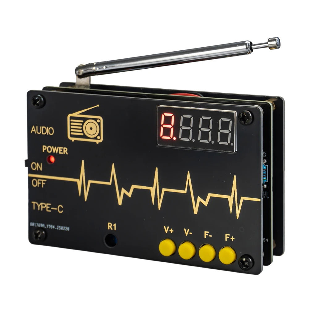 DIY Electronic Kit RDA5807M FM Radio 87-180MHz with Digital Tube Display STC15 Microcontroller Electronic Soldering Projects