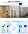Anti-Theft Alarm Zigbee Door and Window Sensor SONOFF SNZB-04P Notification Local Scene Alexa Home Security Zigbee Hub Needed