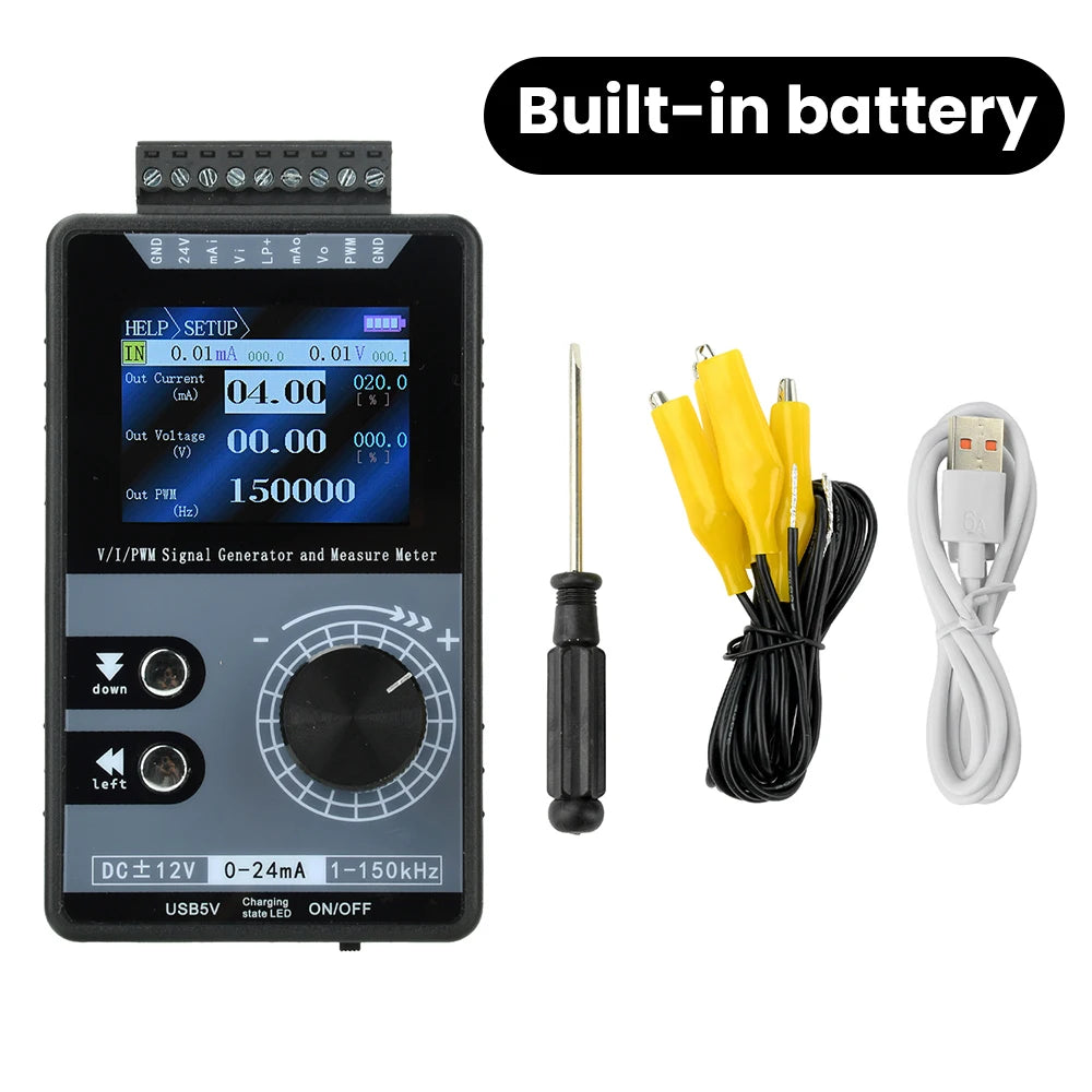High-Precision Handheld PWM Pulse Signal Generator 0-20mA 4-20mA 0-10V Current Voltage detail image 7
