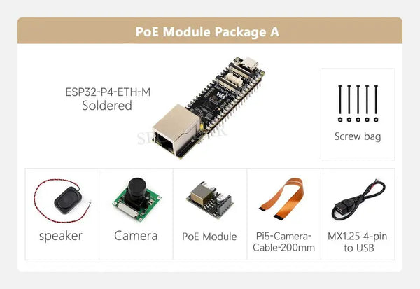 ESP32 P4 ETH Development Board RJ45 100M Ethernet port DSI/MIPI LCD Display Touchscreen/CSI detail image 8