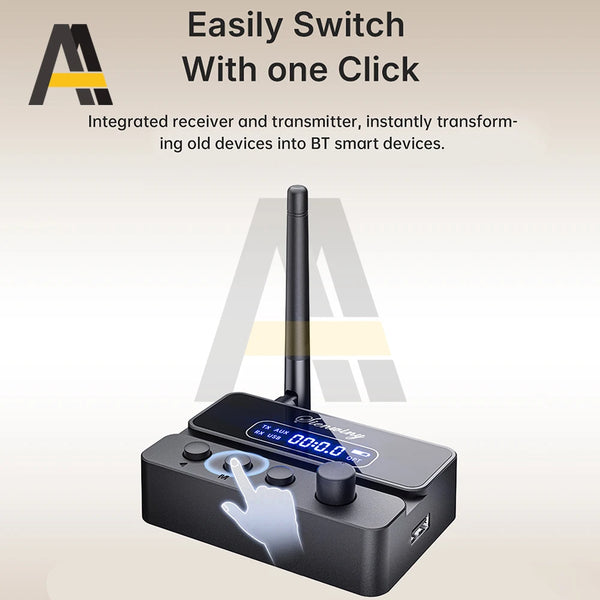 Bluetooth 5.3 Audio Transmitter Receiver S3 2-in-1 HiFi Wireless Adapter With Lossless Digital Audio For Home Theater System