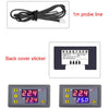 W3230 Mini digitális hőmérséklet-szabályozó 12V 24V 220V termosztát szabályozó fűtés-hűtés szabályozó hőszabályozó érzékelővel