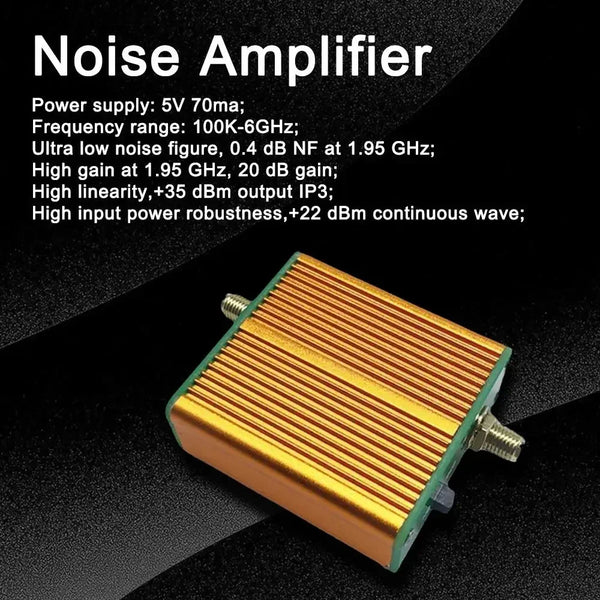 Módulo amplificador de RF TQP3M9037-LNA: amplificador de bajo ruido para un rango de frecuencia de 0,1 MHz a 6 GHz, amplificación de señal I2S2.