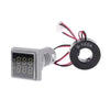 Square Dual Display Voltmeter & Ammeter LED Digital Voltage Gauge AC 60-500V 0-100A Current Meter Durable Voltage Panel KXRE