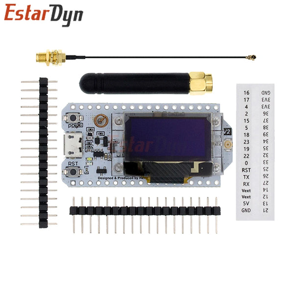 SX1276 SX1278 LoRa ESP32 Development Board, 0.96 Inch OLED Display 868MHz/915MHz/433MHz, WiFi Bluetooth Kit for Arduino IoT