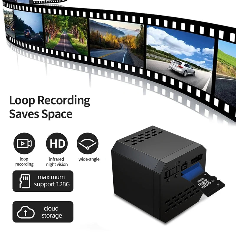 Mini 4K WiFi Camera Remote Monitor Motion Detection Night Vision Long Battery Security Alert Indoor Outdoor Home Security Camera