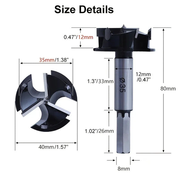 35mm Concealed Hinge Jig Kit Locator Drill Guide Set Margin Marker Hinge Hole Template Tools for Woodworking Cabinets Mounting