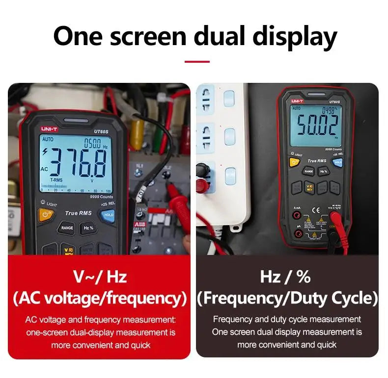 UNI-T UT60S UT60BT Digital Smart Multimeter 1000V AC DC Voltmeter Ammeter True RMS Frequency Meter Capacitor Temperature Tester