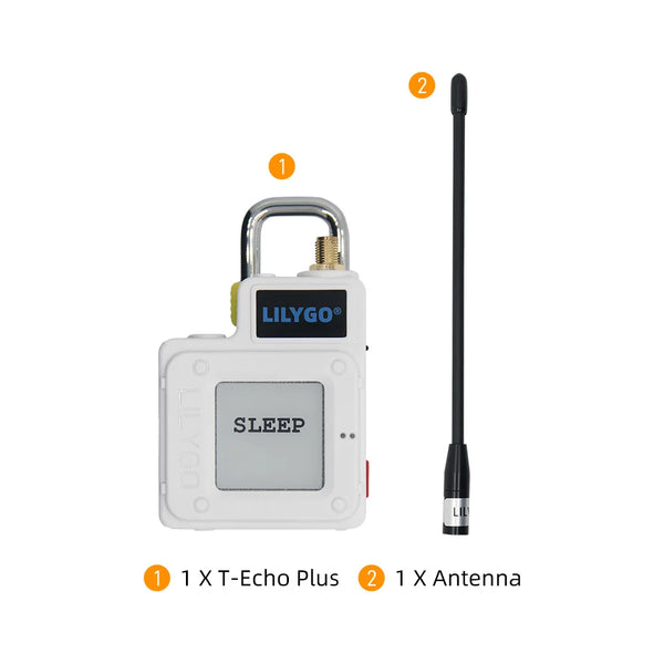 LILYGO® T-Echo PLUS NRF52840 LoRa SX1262 433/868/915MHz Wireless Module GPS 1.54 E-Paper BME280 With 2400mAh Battery for Arduino