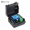 Control remoto inalámbrico de 433 MHz EV1527, transmisor de código de aprendizaje, 2 botones, receptor de relé RF de 12 V CC y 10 A