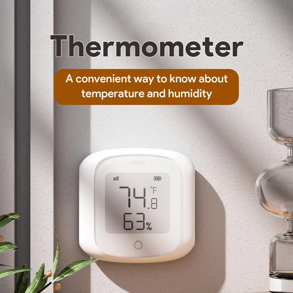Tuya Smart WiFi Bluetooth Temperature Humidity Sensor Wireless Home Backlight Thermometer Hygrometer APP Remote Control Detector