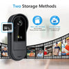 Tuya WiFi doorbell  2-way HD 1080P, microSD/cloud, waterproof, 1000mAh battery, long standby,Wireless Security Camera