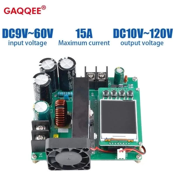 900W 15A Boost Converter DC-DC 9V~60V to 10V-120V LCD Display Control Step Up Module High detail image 7