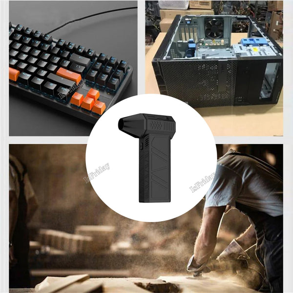 Оригинальный аккумуляторный воздуходув Turbo Fan X3, 130000 об/мин, 52 м/с, бесщеточный воздушный вентилятор, портативный пылеуловитель, электрическая сушилка.