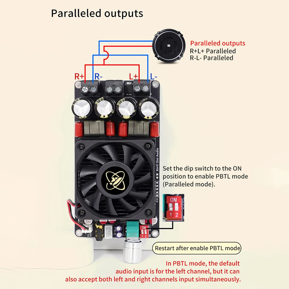 TPA3255 Class D Amplifier XY-AP3002 Pure Power Amplifier Board 300W x 2 Digital Audio detail image 6